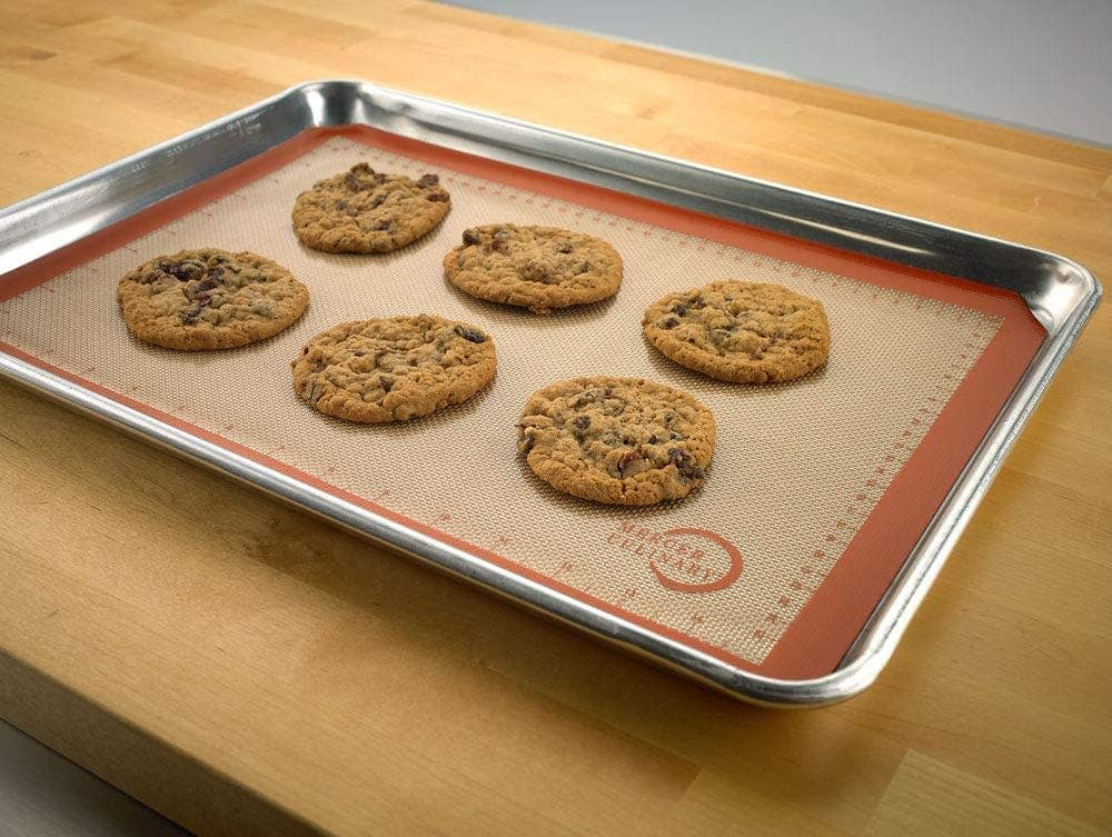 Mercer Silicone 1/2 Sheet Bake Mat (11 7/8"x16 1/2") Orange