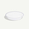 Made In Pie Baking Dish - White with Navy Rim