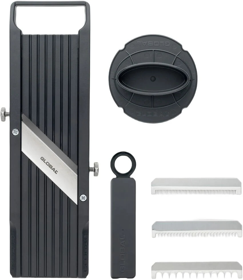 Global 64mm Mandoline With 3 Serration Blades