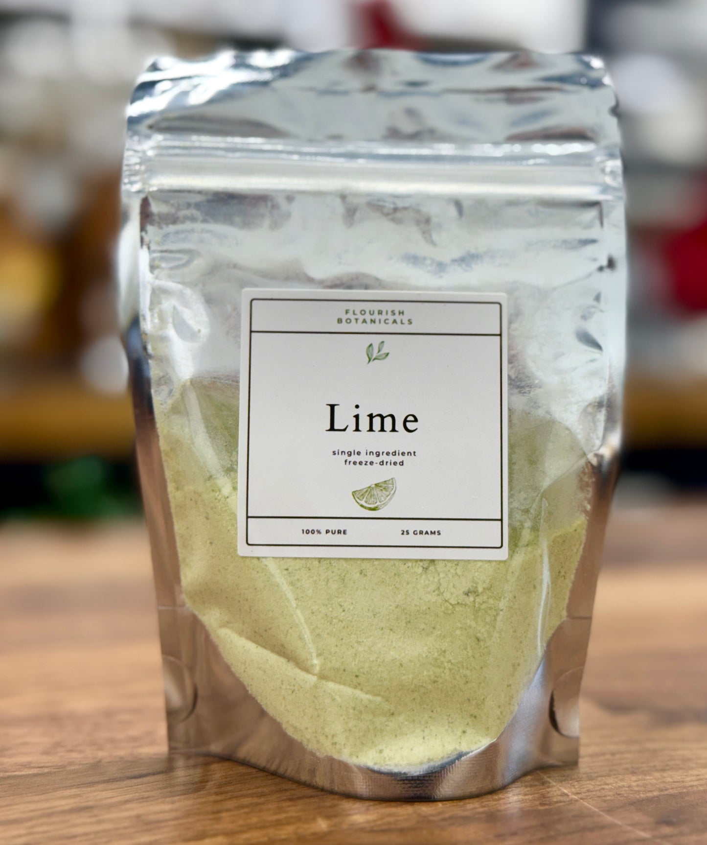 Freeze Dried Lime Powder - 25g - Flourish Botanicals