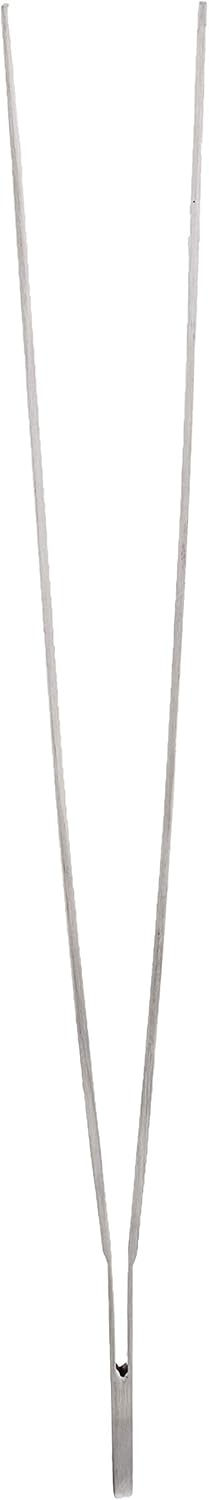 Precision Plus Chef Plating Tong - Straight 9 3/8" - Silver