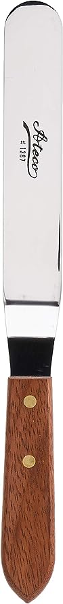 Ateco 8" Offset Spatula - Wood Handle