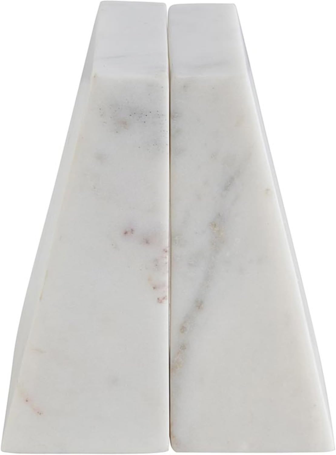 White Marble Bookends