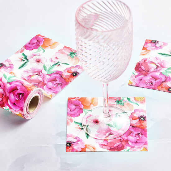 CECI New York X MY DRAP Blossom Sara Cotton Cocktail Napkins