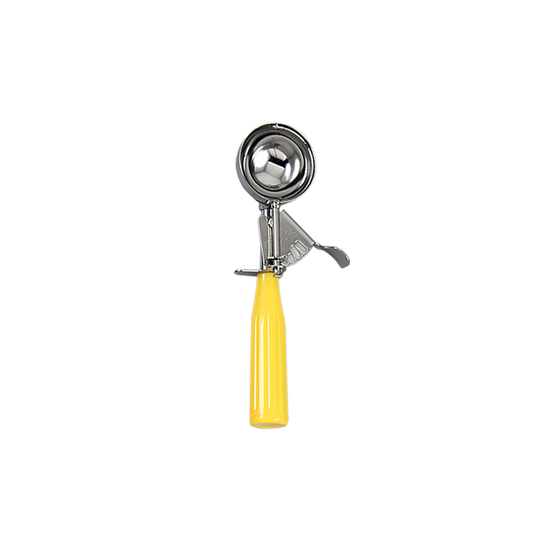 Load image into Gallery viewer, Disher Scoop #20 Thumb Gear Yellow Handle
