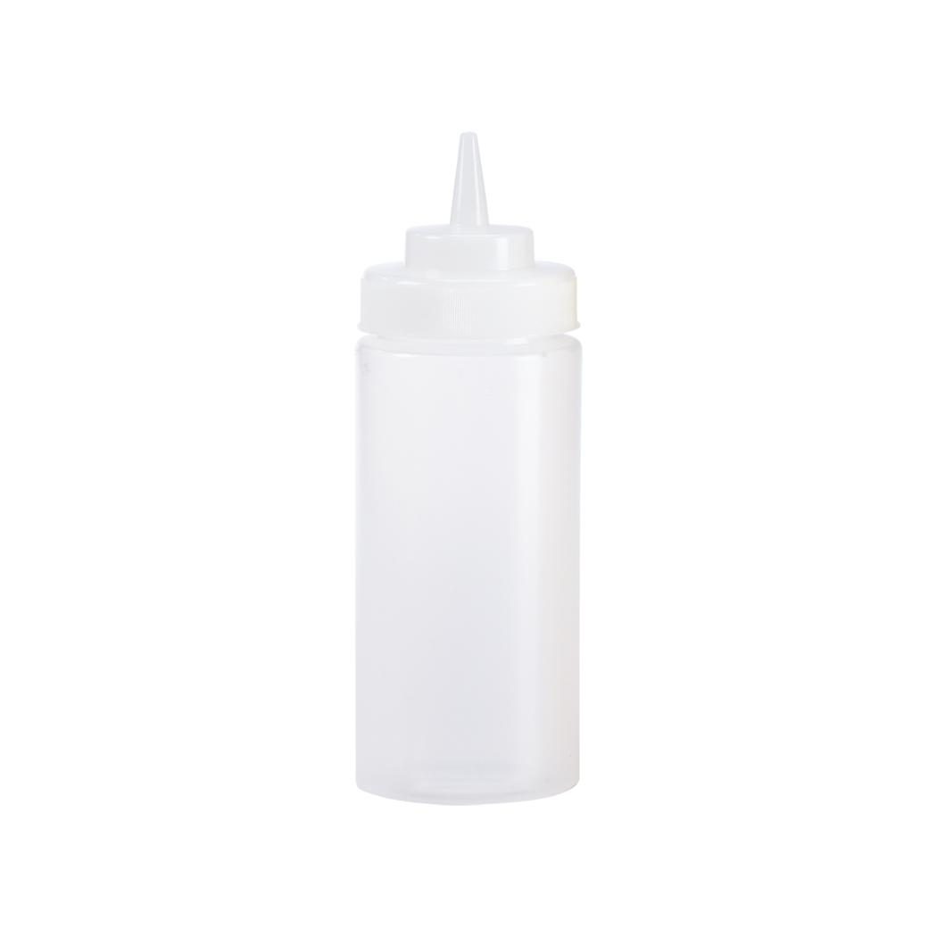 Browne Squeeze Bottle Wide Mouth 16oz Clear
