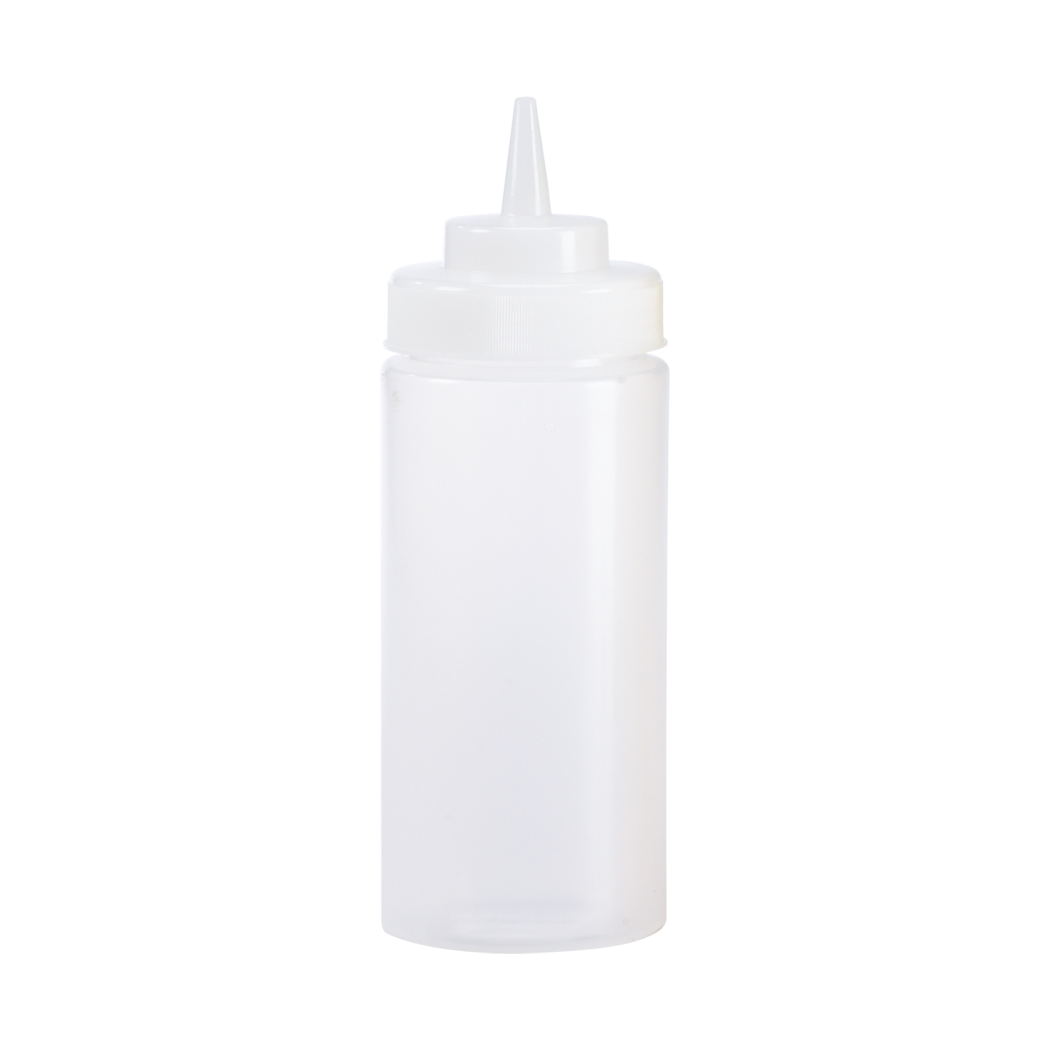 Browne Squeeze Bottle Wide Mouth 24oz clear