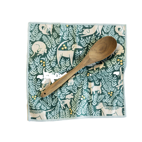 Mighty Mini Towel (Set of 3) - Nuthatch Dog Park: Teal