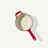 Made In 2-Qt Enameled Cast Iron Saucepan - Red