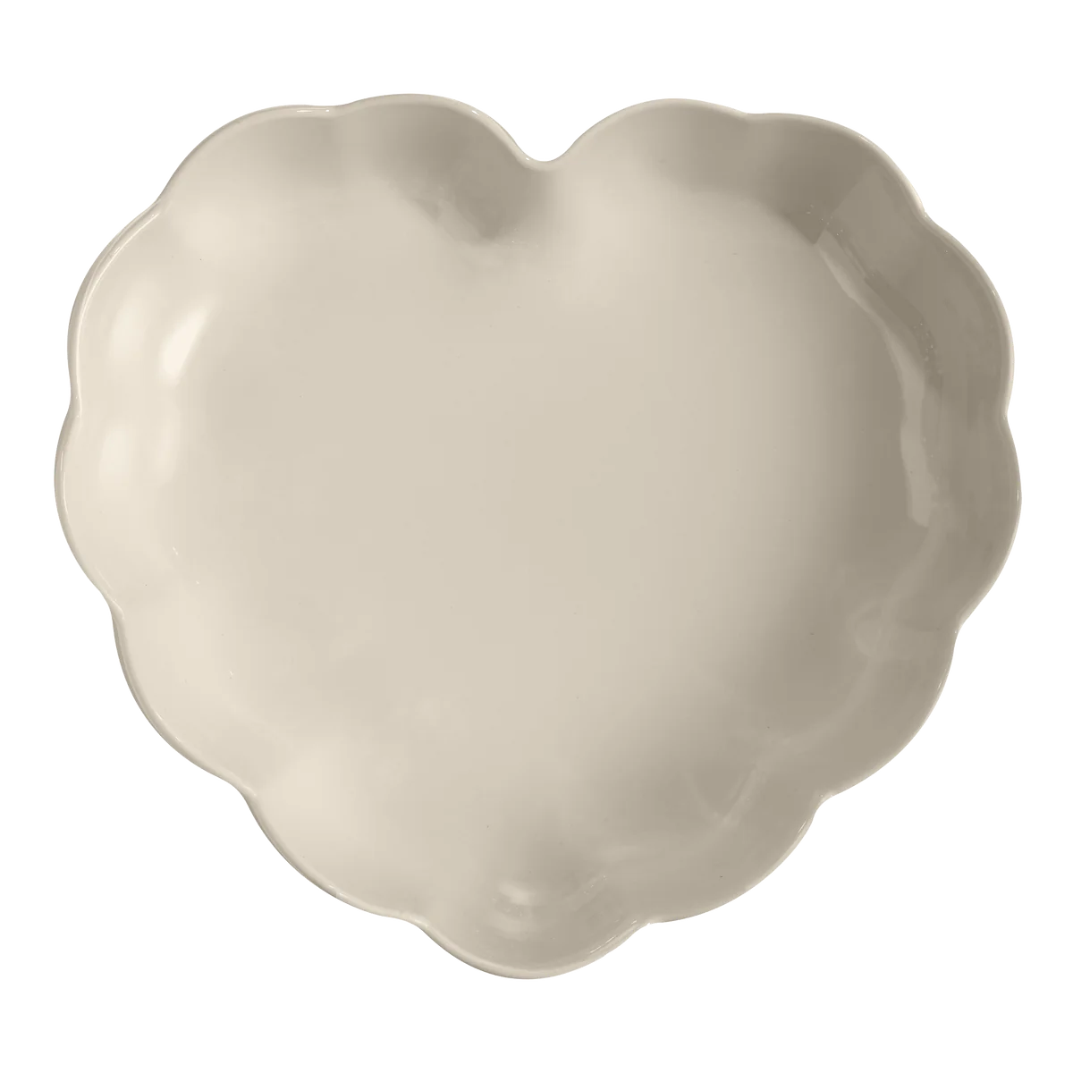 Emile Henry Madeleine Heart Shaped Cake Dish - Clay