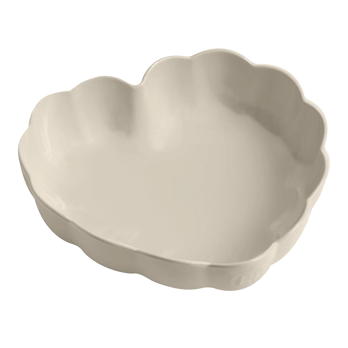 Emile Henry Madeleine Heart Shaped Cake Dish - Clay