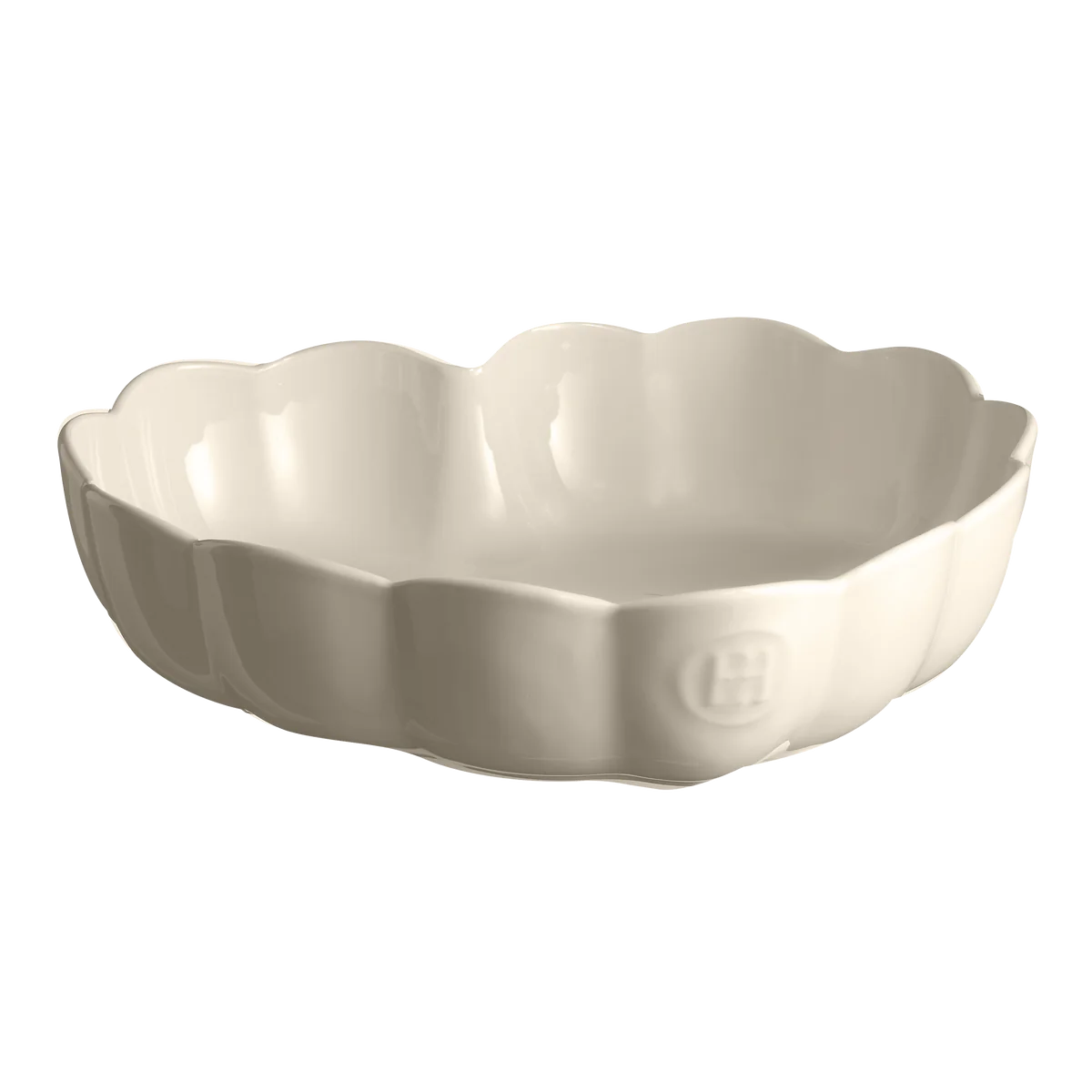 Emile Henry Madeleine Heart Shaped Cake Dish - Clay