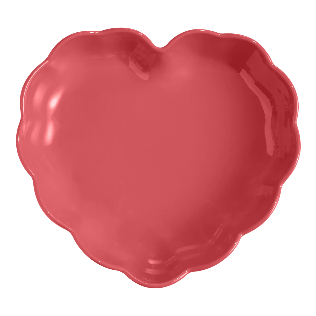 Emile Henry Madeleine Heart Shaped Cake Dish - Rose Candy