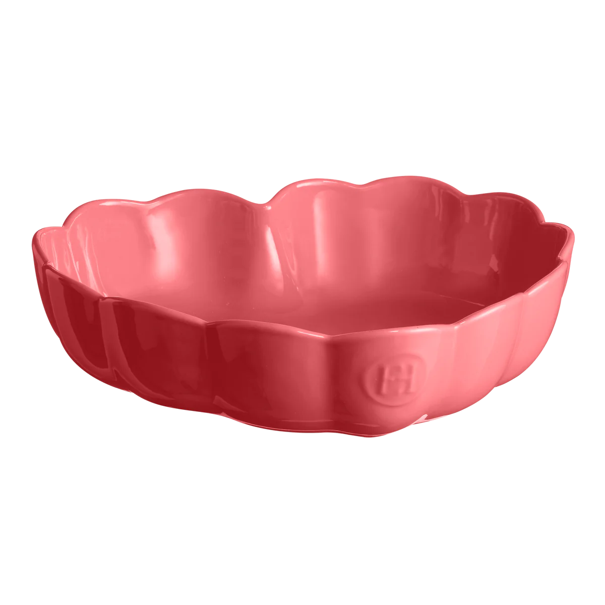 Emile Henry Madeleine Heart Shaped Cake Dish - Rose Candy