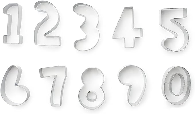 Number Cookie Cutter Set