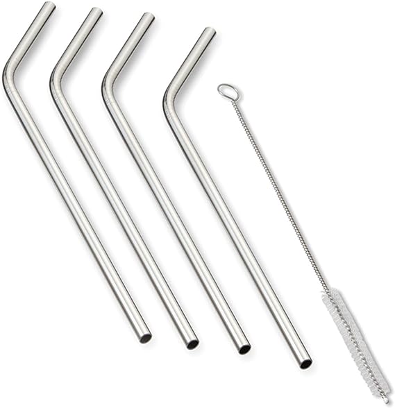 Load image into Gallery viewer, Stainless Steel Drinking Straws
