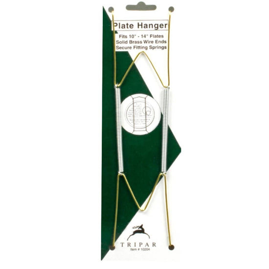 Brass Wire Plate Hangers: Fits 5"-11" Plates