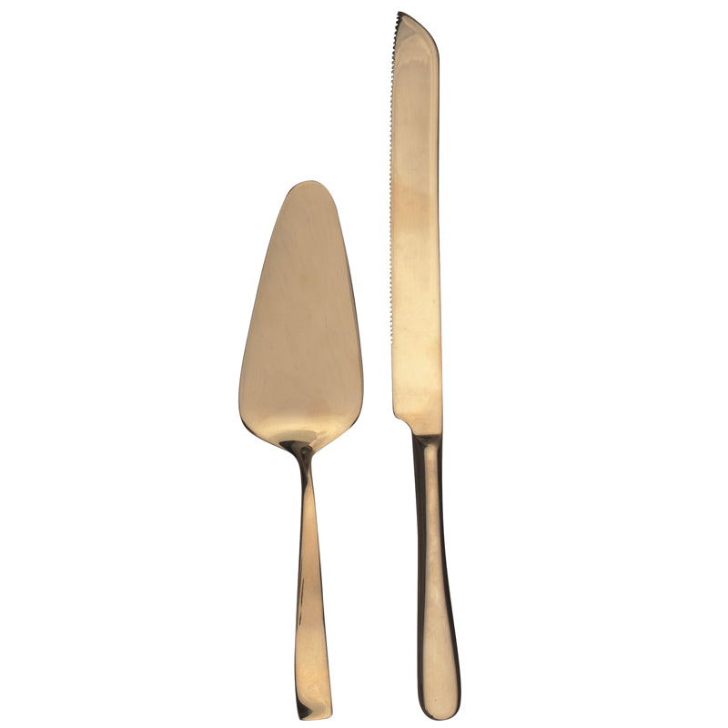 Cake Serving Set — Gold