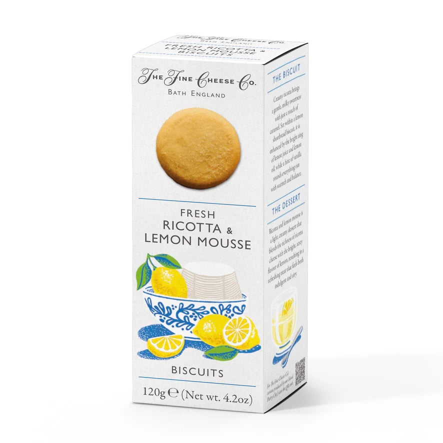 Fine Cheese Co. Fresh Ricotta & Lemon Mousse Biscuits 120g