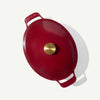 Made In 7.5 Qt Oval Enameled Cast Iron Dutch Oven - Ruby Red