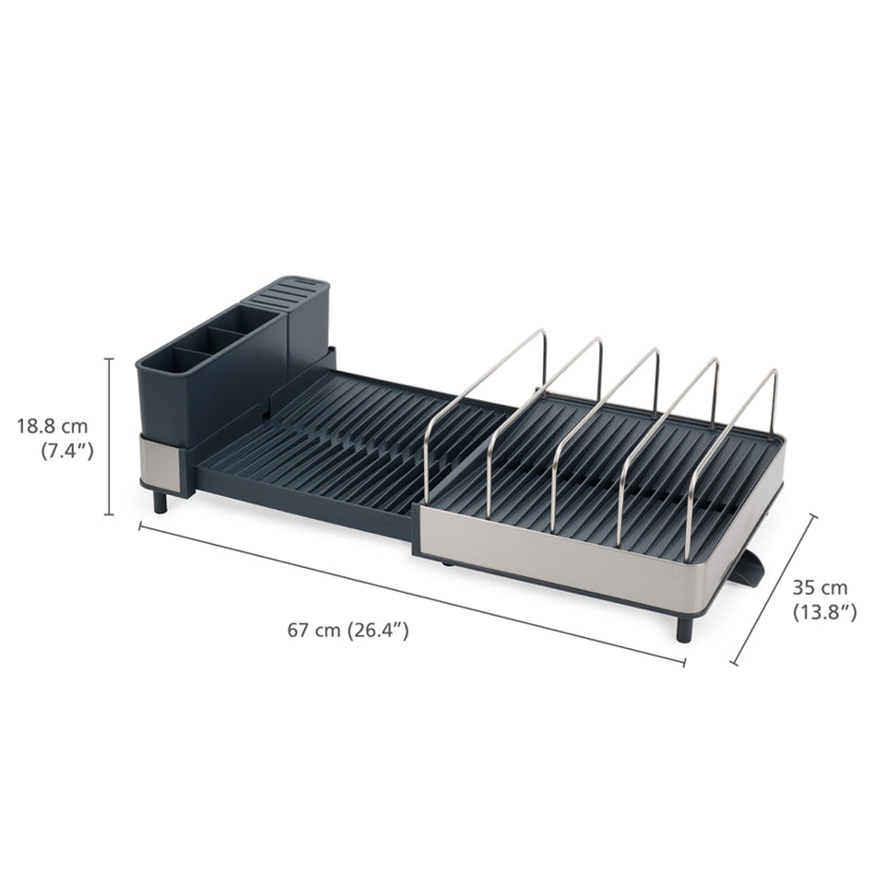 Extend™ Max Steel Dish Rack - Joseph Joseph