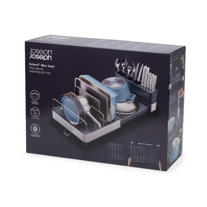 Extend™ Max Steel Dish Rack - Joseph Joseph