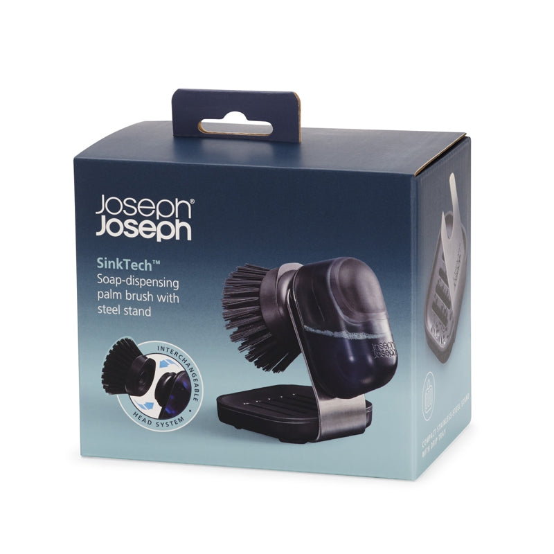 SinkTech™ Soap Dispensing Palm Dish Brush - Joseph Joseph