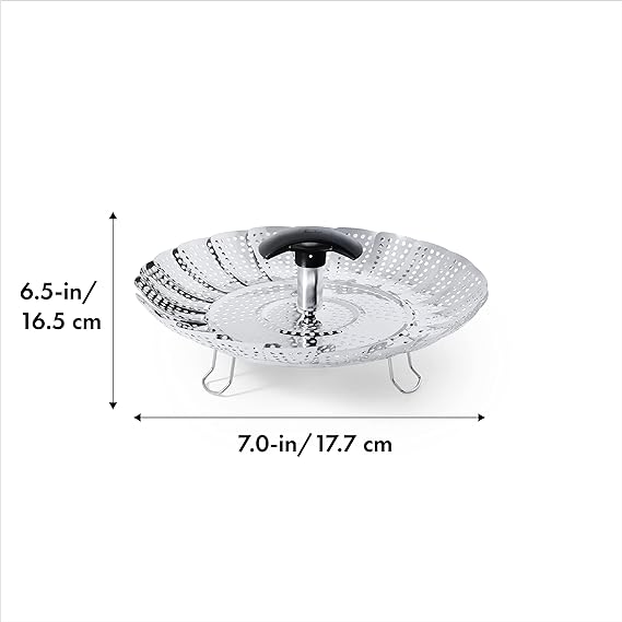 OXO Stainless Steel Steamer with Extendable Handle - 8"