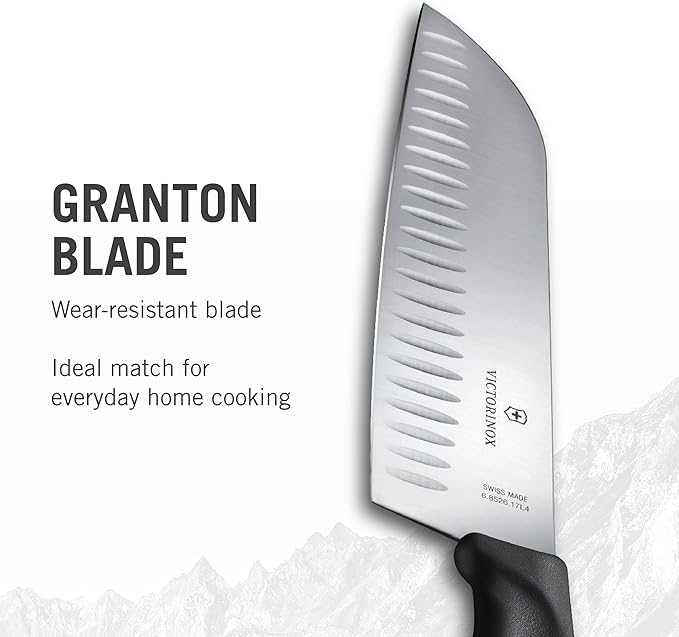 Swiss Classic 7" Santoku - Granton Edge