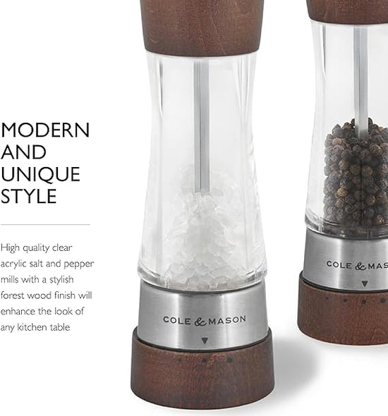 Cole & Mason Derwent Salt & Pepper Mill Gift Set - Forest