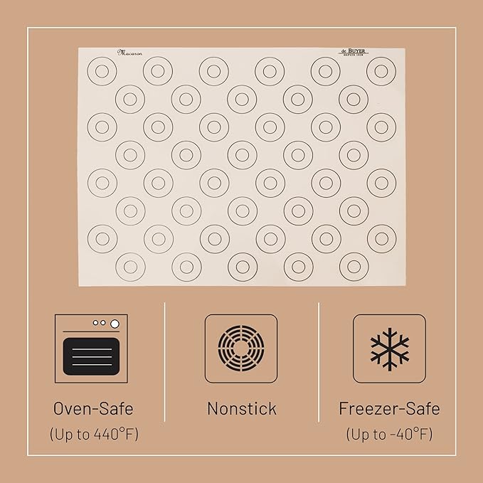 DEBUYER Silicone Non-stick Pastry Mat 40x30cm Macaron