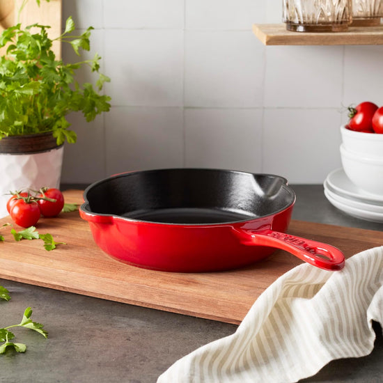 Staub 8.5"/22cm Traditional Deep Fry Pan Cherry