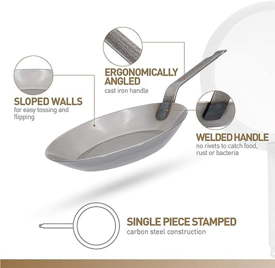 Matfer Bourgeat Carbon Steel Fry Pan 9.5"