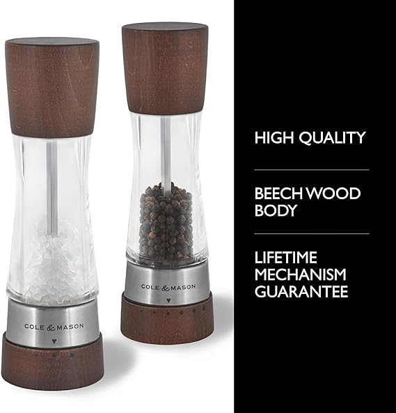 Cole & Mason Derwent Salt & Pepper Mill Gift Set - Forest