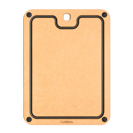 Cuisipro Med. Fibre Wood Cutting Board w. Silicone Feet - Natural - 12"x9"