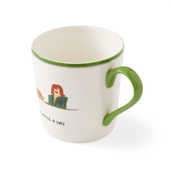 Portmeirion Kit Kemp Doodles Mug 12oz - An Apple A Day (40% off at checkout)