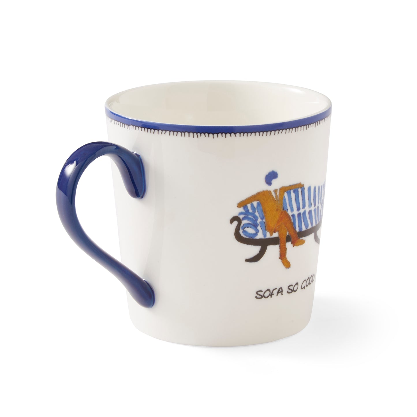 Portmeirion Kit Kemp Doodles Mug 12oz - Sofa So Good (40% off at checkout)