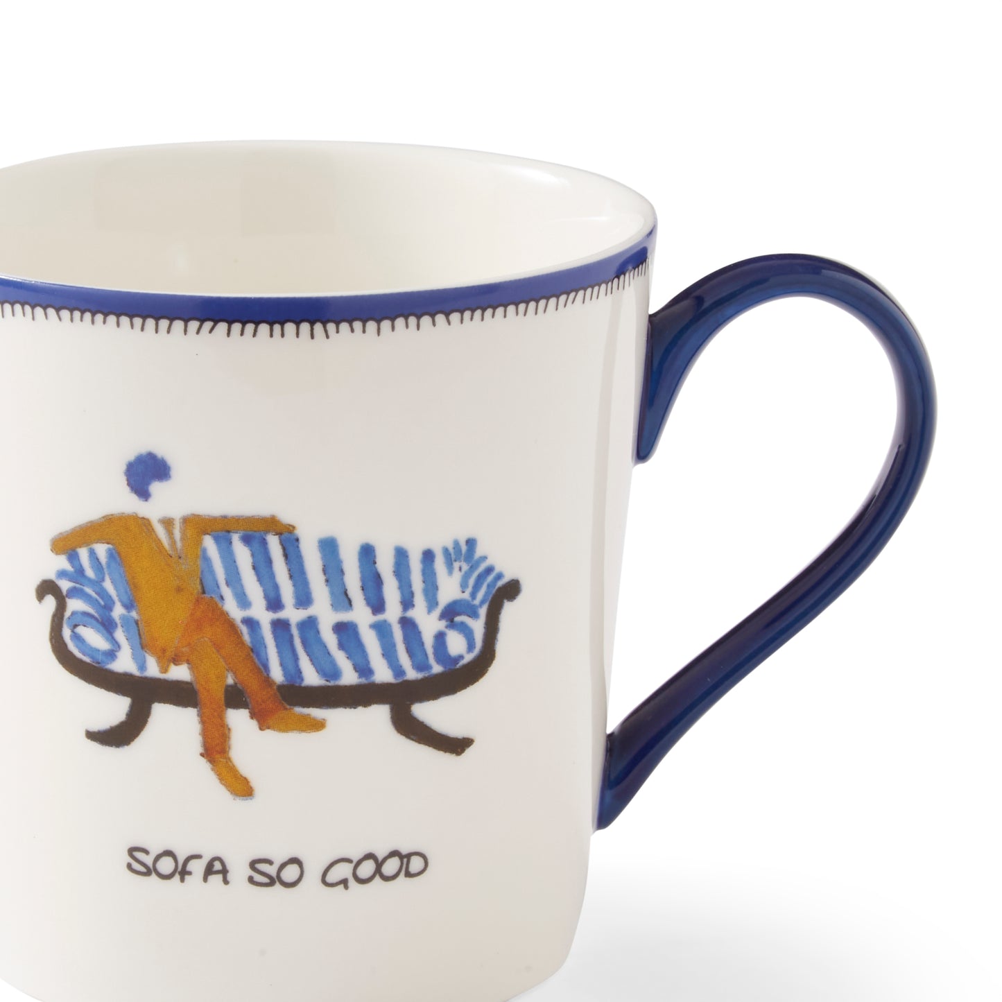Portmeirion Kit Kemp Doodles Mug 12oz - Sofa So Good (40% off at checkout)