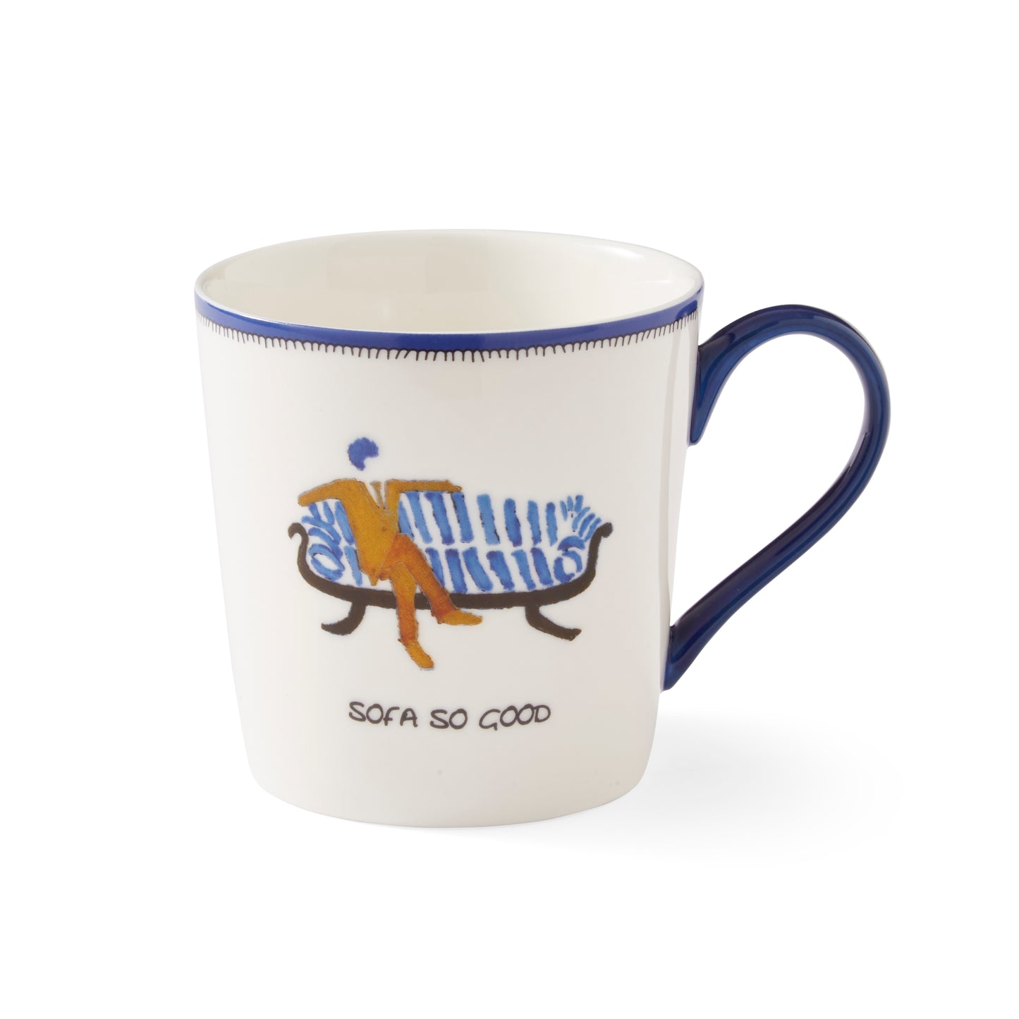 Portmeirion Kit Kemp Doodles Mug 12oz - Sofa So Good (40% off at checkout)