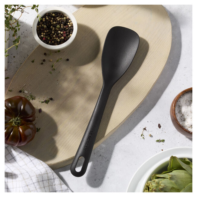 Henckels Silicone Onyx Serving Spoon Black - 28cm
