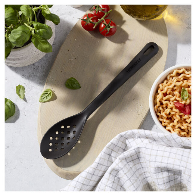 Henckels Silicone Onyx Skimming Spoon Black - 31 cm