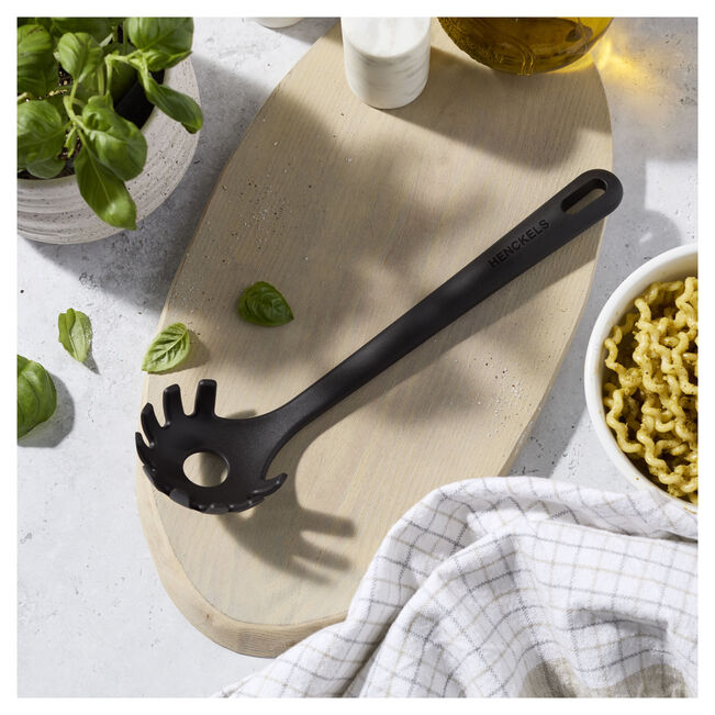 Henckels Silicone Onyx Pasta Spoon Black