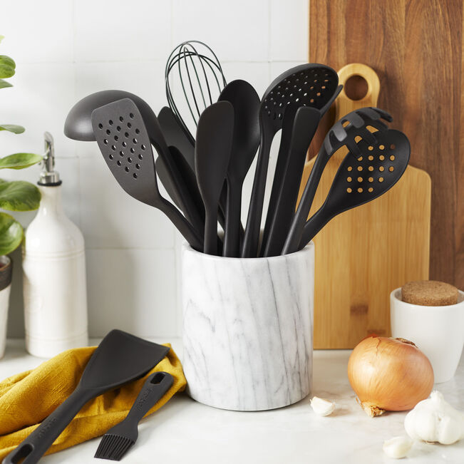 Henckels Silicone Onyx Skimming Spoon Black - 31 cm