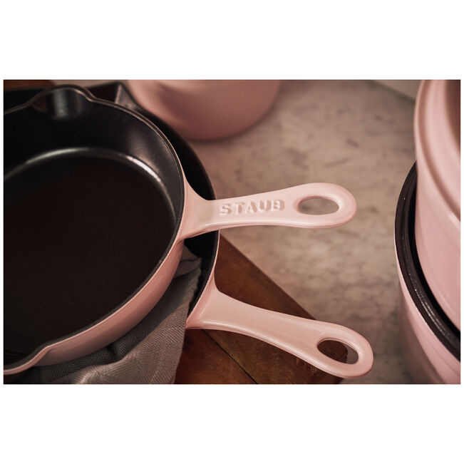 Staub 8.5"/22cm Traditional Deep Fry Pan Sorbet Rose *b/o until end Feb 2026