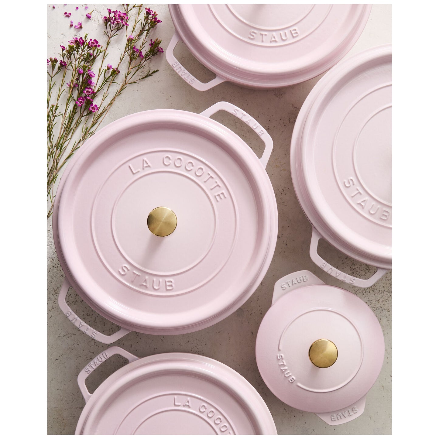 Staub Round Cocotte 3.7L / 4-Qt Sorbet Rose