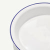 Made In Pie Baking Dish - White with Navy Rim
