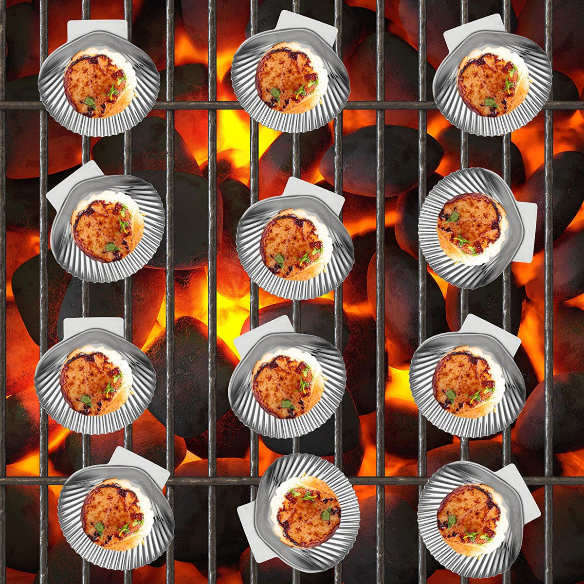 Outset Stainless Steel Clam/Coquille Shells (12pk)