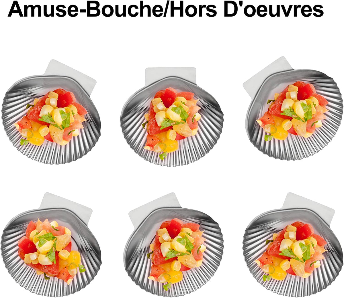 Clam Shell Set Outset Stainless Steel Clam/Coquille Shells (12pk) – Maison Cookware ...