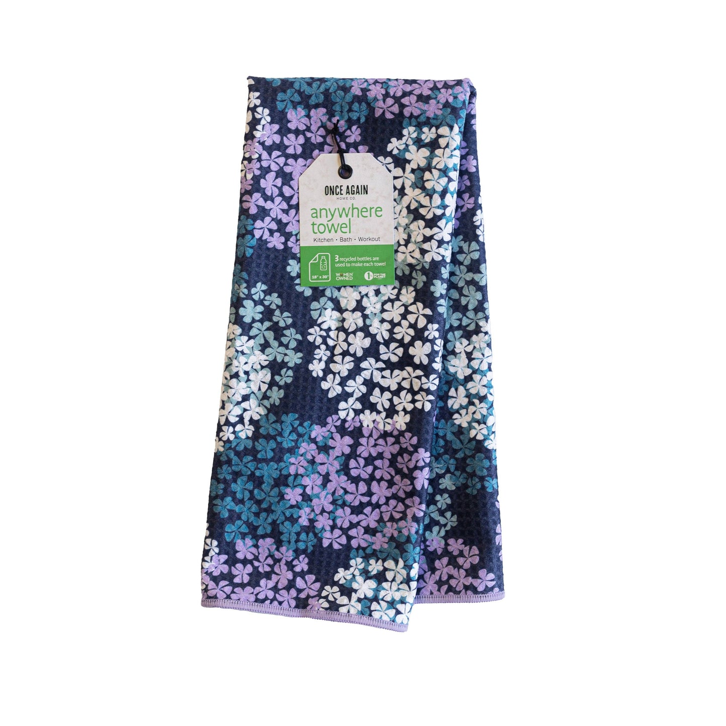 Anywhere Towel - Hydrangea: Navy