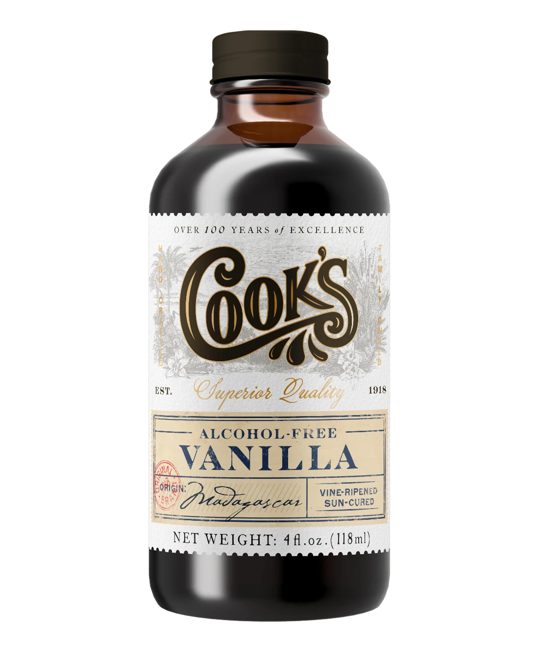 Pure Alcohol Free Vanilla Flavour 8oz